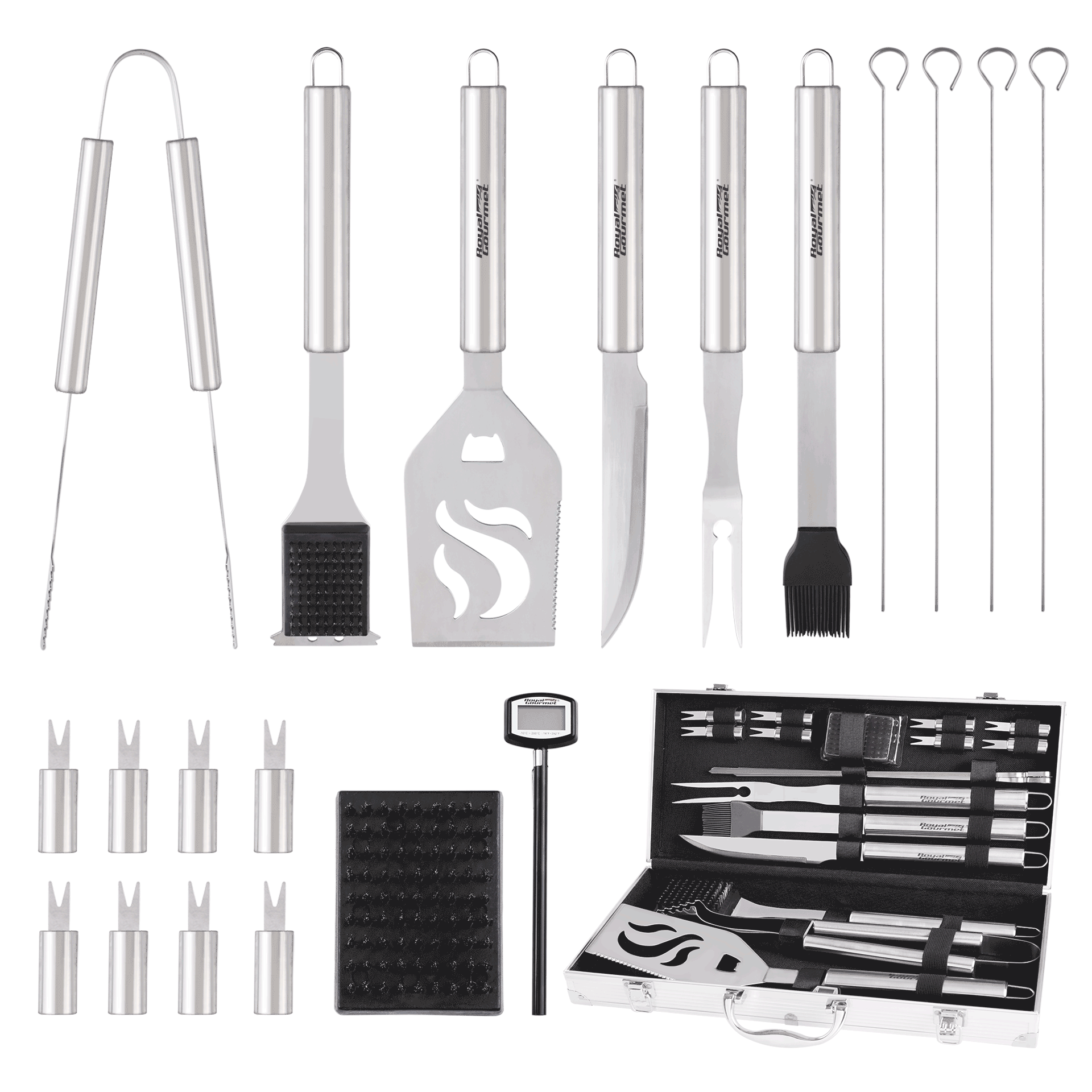 ROYAL GOURMET® TF2006S 20-PIECE GRILL ACCESSORIES SET