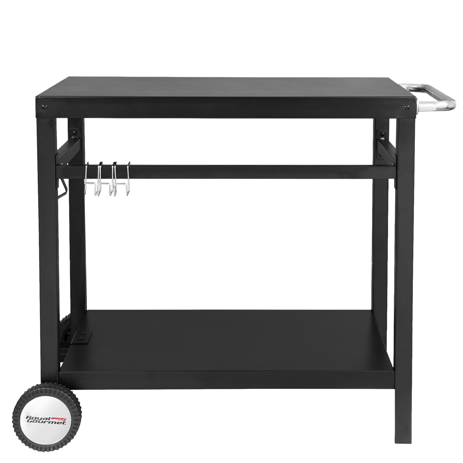 ROYAL GOURMET® PC3401B MOVABLE DINING CART WORK TABLE